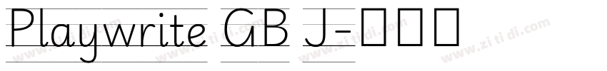 Playwrite GB J字体转换